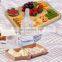 Natural Bamboo Cheese Board Charcuterie Platter WIth Bowls