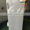 Silver color slim vertical freezer with outside handle