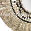 Natural Vintage Straw Handwoven Round Seagrass Mirror Decoration Bohemian Art Decor Manufacturer Vietnam Cheap Wholesale
