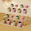 4 Tiers Cupcakes Acrylic Shelves Display Stand, Acrylic Risers for Funko POP Clear Acrylic Stand Holder for Figures Toys