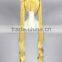 High Quality100cm Long Curly Sailor Moon Wig Blonde Synthetic Cosplay wig Anime Cosplay Costume Hair Wig Party Wig