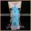 C003K cheap white organza tie back ruffled wedding chair cover wholesale