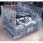 Stackable Folded Galvanized Steel Welded Heavy Duty Wire Mesh Container with Top Cover