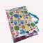 Colorful round dot design easy clean pvc coated cotton shopping bag