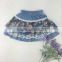 2016 Fashion party wear skirt design hot girls mini skirt denim floral short skirt wholesale factory price