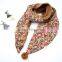 2015 Newest Small Flowers Paisley Printed Polar Fleece Backside Fashion Baby Boys Girls Winter Scarf