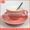 cup and saucer set porcelain coffee colored cup and saucer can customized logo