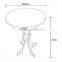 2016 Foshan Modern Round Marble Metal Stainless Steel Coffee Table
