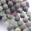 2.0mm Large Hole Hot Selling Round Matte Africa Red Jasper Gemstone Loose Beads Approximate 15.5 Inch