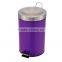 hot sale concave stainless steel dustbin waste bin