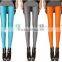 Latest Ladies candy fluorescence color fashion skinny slim leggings trousers