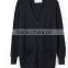 New Womens Cardigan V Neck Loose Long Sleeve knit sweater coat long