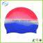 mixed color silicone swim caps swimming cap