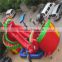 2015 hot sale fashionable PVC inflatable slide with water pool/inflatable water slide