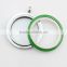 Trending hot 316L stainless steel green enamel glass screw floating charms locket