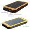 Wholesale UK robust solar power bank 8000mah with strong flashlight