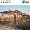 Eco-friendly wood pastic composite pergola with high quality made in china