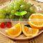 BPA free round plastic fruit tray/plate vegetable tray