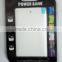 cheapest polymer slim credit wallet 1800mah power bank with mic cable biut in
