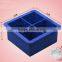 White 2 inch Extra Large Silicone Ice Cube Tray