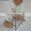 Fabric Christmas artificial 29" BURLAP LEAF SPRAY with twigs decoration home decorations