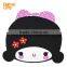 Menufacture Cute Soft Pvc Bespoke Coasters Girl Silicone Mats Pink girl Pads