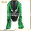 Newest factory sale novel design wholesale pendant white scarf Fastest delivery