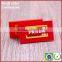Custom red silicone pvc tags labels for shirt suitcase shoes