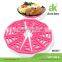 Kitchen Utensil Non-slip Heat Resistant Bule Color Silicone Hot Mat