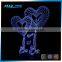 3D type and plastic material lamp