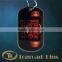 hot sale shape printing custom dog tag with chain colour sketch