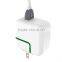 New LED light USB Charger Quick USB wall Charger USB travel charger for iPhone iPad SamsungGalaxy Pad