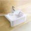 Square Shaped Semi Counter Hand Bathroom Sink