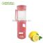 colorful glass water bottle with food grade silicone sleeve and BPA free PP lid