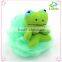 duck shape of animal mesh sponge for kids