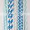 colourful striped beverage paper straws for party decoration