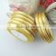 Wholesale Cheap Golden Metallic Edges Single Satin Ribbon