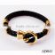 Mens Leathe Bracelet Engraved /Classical Mens Leather Jewelry Wholesale