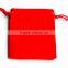 10*25cm In Stock High Quality Black Jewelry Velvet Gift Custom Velvet Jewelry Bag