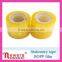 Light Yellow Bopp Acrylic Adhesive Stationery Tape for Gift Sealing