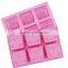 Pink 6 Cavity Catoon Soap SIlicone Mold Handmade Soap Molds