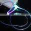 Hot sale for samsung micro usb led light charger cable smiling face led shining cable cord