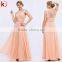 Fashion one shoulder designs new model dress strapless royal blue chiffon dress chiffon bridesmaid dresses pink