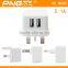Latest wholesale dual usb super fast mobile phone travel charger with US UK EU plug