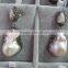 Charming natural pearl pendant rhinestone and diamond