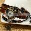 Leather Bracelet with watch Gift for Boy or girls