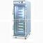 Mobile double Door Electric Food Warmer Cabinet /Electric stainless steel Food Warmer Trolley