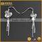 New funny products, long tassel cz diamond pure sterling silver earrings