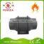 AC plastic mixed flow inline duct fan