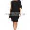 DRAPE SLEEVE MATERNITY DRESS IN BLACK maternity clothes,one shoulder maternity clothing, preganet dress